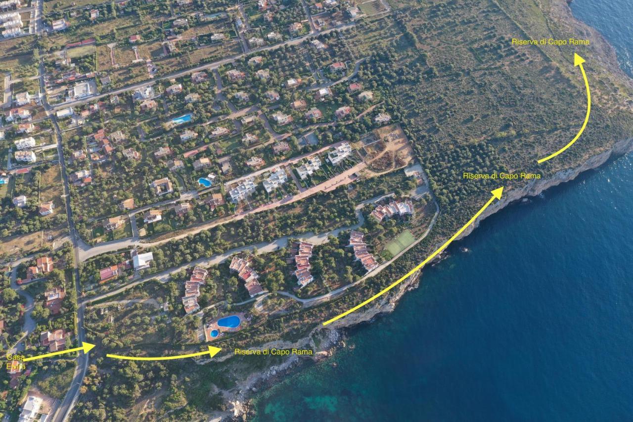 Villa Casa Elvira Terrasini Esterno foto